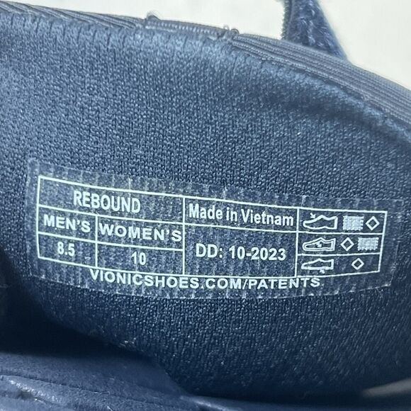 Vionic Slides Womens 10 Chunky Slip On Summer Sandal Blue Synthetic Mens 8.5 New - Picture 10 of 11